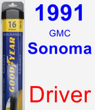 Driver Wiper Blade for 1991 GMC Sonoma - Assurance