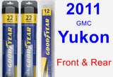 Front & Rear Wiper Blade Pack for 2011 GMC Yukon - Assurance