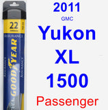 Passenger Wiper Blade for 2011 GMC Yukon XL 1500 - Assurance