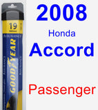 Passenger Wiper Blade for 2008 Honda Accord - Assurance