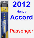 Passenger Wiper Blade for 2012 Honda Accord - Assurance