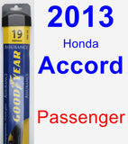 Passenger Wiper Blade for 2013 Honda Accord - Assurance