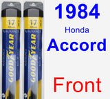 Front Wiper Blade Pack for 1984 Honda Accord - Assurance