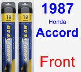 Front Wiper Blade Pack for 1987 Honda Accord - Assurance