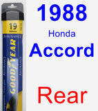 Rear Wiper Blade for 1988 Honda Accord - Assurance