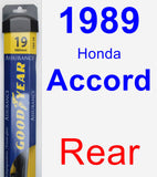 Rear Wiper Blade for 1989 Honda Accord - Assurance