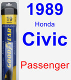 Passenger Wiper Blade for 1989 Honda Civic - Assurance