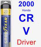 Driver Wiper Blade for 2000 Honda CR-V - Assurance