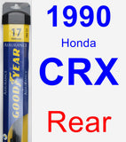 Rear Wiper Blade for 1990 Honda CRX - Assurance