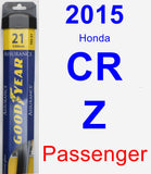 Passenger Wiper Blade for 2015 Honda CR-Z - Assurance