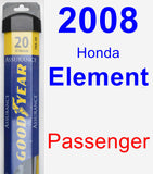 Passenger Wiper Blade for 2008 Honda Element - Assurance