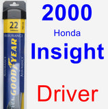 Driver Wiper Blade for 2000 Honda Insight - Assurance