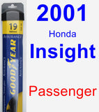 Passenger Wiper Blade for 2001 Honda Insight - Assurance