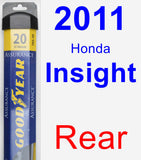 Rear Wiper Blade for 2011 Honda Insight - Assurance
