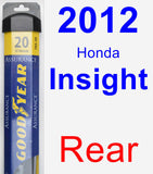 Rear Wiper Blade for 2012 Honda Insight - Assurance