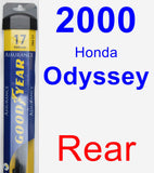 Rear Wiper Blade for 2000 Honda Odyssey - Assurance