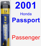 Passenger Wiper Blade for 2001 Honda Passport - Assurance