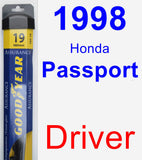 Driver Wiper Blade for 1998 Honda Passport - Assurance