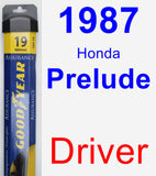 Driver Wiper Blade for 1987 Honda Prelude - Assurance