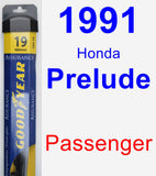 Passenger Wiper Blade for 1991 Honda Prelude - Assurance