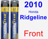 Front Wiper Blade Pack for 2010 Honda Ridgeline - Assurance