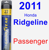 Passenger Wiper Blade for 2011 Honda Ridgeline - Assurance