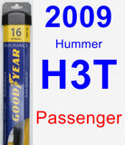 Passenger Wiper Blade for 2009 Hummer H3T - Assurance