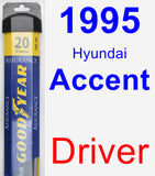 Driver Wiper Blade for 1995 Hyundai Accent - Assurance