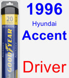 Driver Wiper Blade for 1996 Hyundai Accent - Assurance