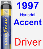 Driver Wiper Blade for 1997 Hyundai Accent - Assurance