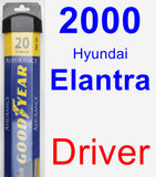 Driver Wiper Blade for 2000 Hyundai Elantra - Assurance