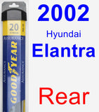Rear Wiper Blade for 2002 Hyundai Elantra - Assurance