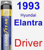 Driver Wiper Blade for 1993 Hyundai Elantra - Assurance