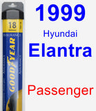 Passenger Wiper Blade for 1999 Hyundai Elantra - Assurance