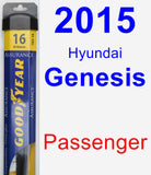 Passenger Wiper Blade for 2015 Hyundai Genesis - Assurance