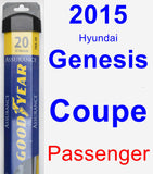 Passenger Wiper Blade for 2015 Hyundai Genesis Coupe - Assurance