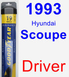 Driver Wiper Blade for 1993 Hyundai Scoupe - Assurance