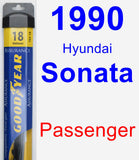 Passenger Wiper Blade for 1990 Hyundai Sonata - Assurance