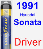 Driver Wiper Blade for 1991 Hyundai Sonata - Assurance