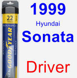 Driver Wiper Blade for 1999 Hyundai Sonata - Assurance