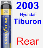 Rear Wiper Blade for 2003 Hyundai Tiburon - Assurance