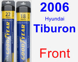 Front Wiper Blade Pack for 2006 Hyundai Tiburon - Assurance