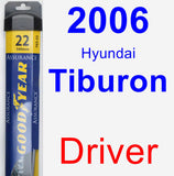 Driver Wiper Blade for 2006 Hyundai Tiburon - Assurance