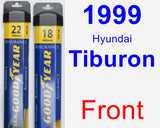 Front Wiper Blade Pack for 1999 Hyundai Tiburon - Assurance
