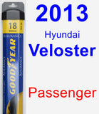 Passenger Wiper Blade for 2013 Hyundai Veloster - Assurance