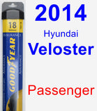 Passenger Wiper Blade for 2014 Hyundai Veloster - Assurance