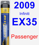 Passenger Wiper Blade for 2009 Infiniti EX35 - Assurance