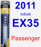 Passenger Wiper Blade for 2011 Infiniti EX35 - Assurance