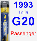 Passenger Wiper Blade for 1993 Infiniti G20 - Assurance