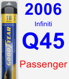 Passenger Wiper Blade for 2006 Infiniti Q45 - Assurance